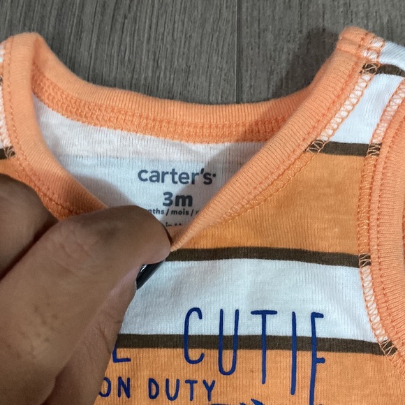 Bundle of 2 Carter’s Baby Tank Onesies - Picture 2 of 3